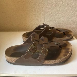 Birkenstock Sparta bronze sandals size 40 Regular footbed
